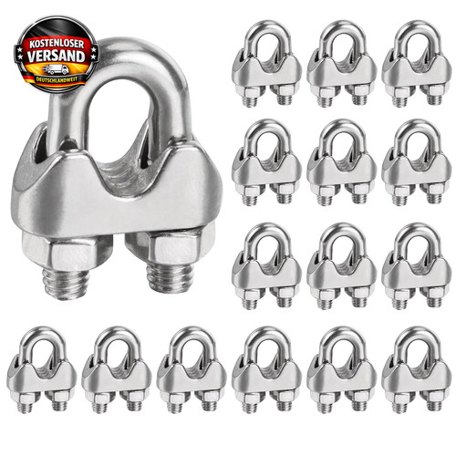 Drahtseilklemme 6mm stück - drahtseilklemme,