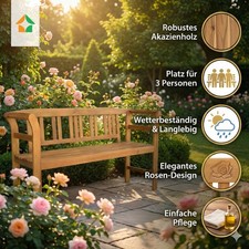 3-Sitzer Gartenbank aus
