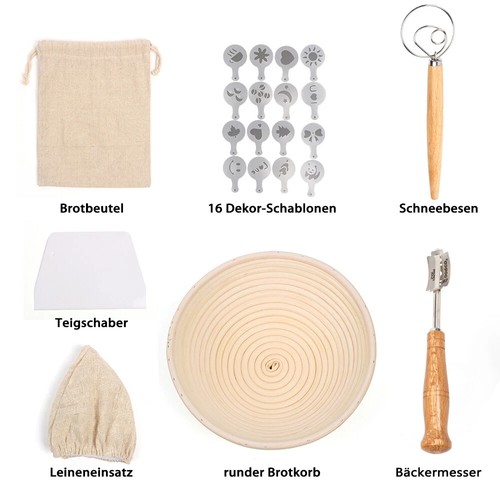 7pcs gärkorb gärkörbchen - gärkorb,
