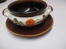 2tlg. Set SMF Schramberg Mainau Karamik 44 Suppentasse mit Teller