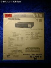 Sony Service Manual TA V70 Amplifier (#0256)