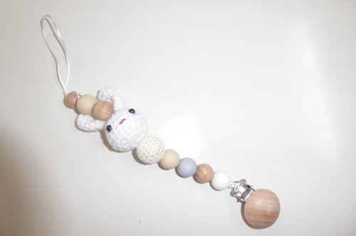 Schnullerkette hase - schnullerkette,