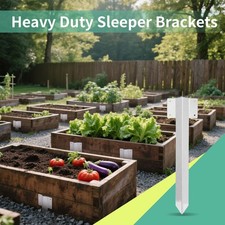 10x Eisenbahn Schlafhalterung Stahl für Einfahrt Wegrand Landschaftsbau Garten