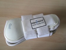 Pferdegamasche Equisafe Gamaschen weiß vorne L Gel