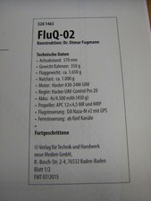Bauplan Flu Q-02, Blatt 1+2