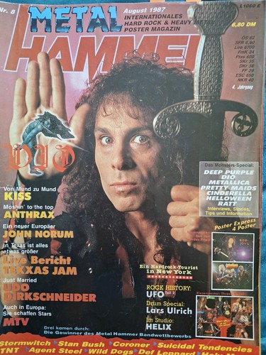 Metal hammer ausgabe 1987 - ausgabe, #8