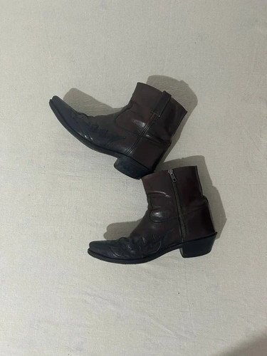 Leather cowboy boots western - cowboy,