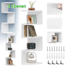5 offenen Fächern Eckregal