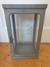 Perkins Sammler Vitrine Metall Glas Werbung 40 x18,5 x22,5