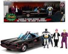 Modellauto Der Filme BATMOBILE + Figur BATMAN ROBIN DER PENGUIN JOKER 1:24