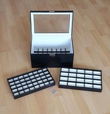 XXL Ringbox Schatulle Schmuck Organizer Ringkoffer Kasten Etui Aufbewahrung 