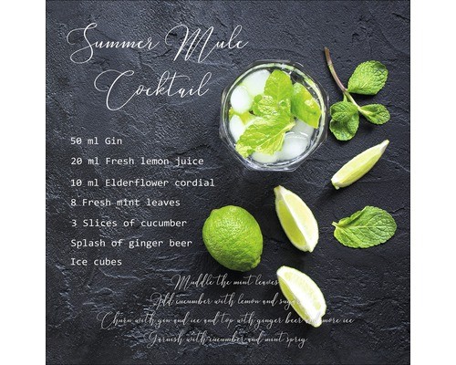 Glasbild summer mule cocktail - glasbild,
