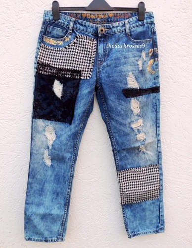 Desigual jeans patchwork - ,