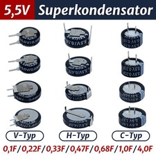 5,5V Superkondensator 0,1F bis