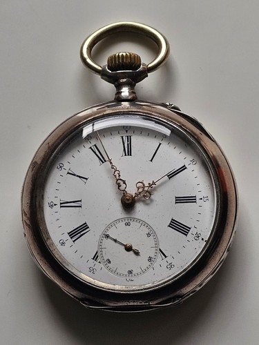 Antike 800 silber taschenuhr - 0,800,