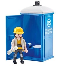 Playmobil Set 9844 Tragbares Toiletten Diorama NEU in Fabrik Diorama versiege...