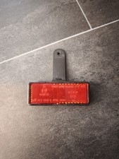 Motorrad Quad  Kennzeichen Reflektor Rückstrahler Rot 90mm x 30mm Inkl Halter