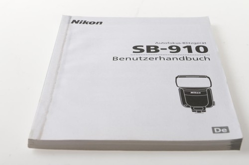 Nikon 910 benutzerhandbuch - nikon, sb-910