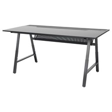IKEA UTESPELARE Schreibtisch / Gamingschreibtisch, schwarz, 160x80 cm