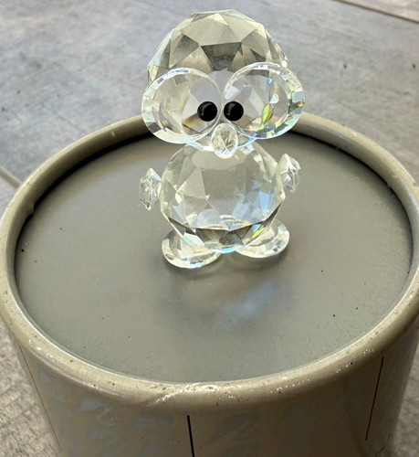 Glasfigur eule transparent - glasfigur,