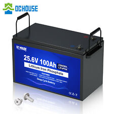 24V 100Ah LiFePO4 Lithium batterie wiederaufladbar über 4000 Tiefentladungen BMS