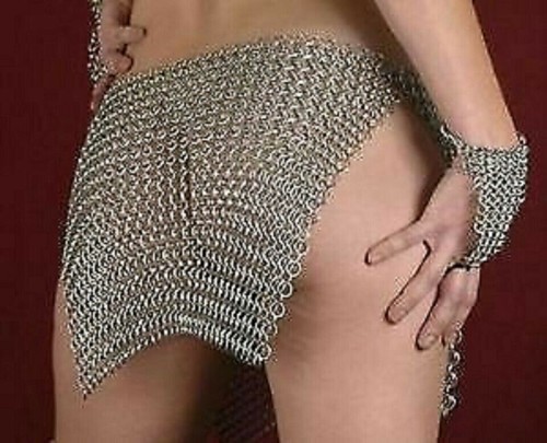 Aluminium kettenhemd höschen - aluminium,