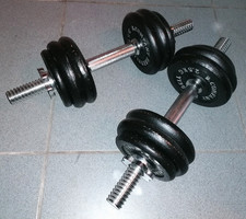 Kurzhantel-Set 30kg, Bad Company, 2x15kg, 30mm