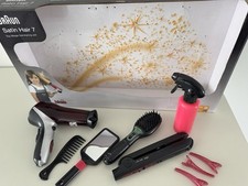 Theo Klein 5873 Braun Satin Hair 7 Mega Set mit Haartrockner Haarglätter Bürste