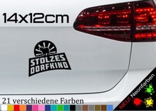 Stolzes Dorfkind Aufkleber