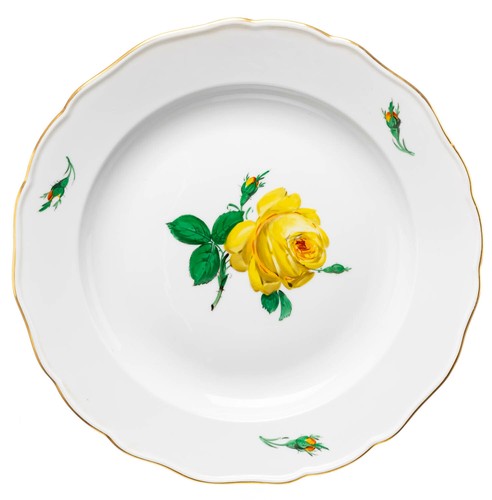 Speiseteller gelbe rose - speiseteller,