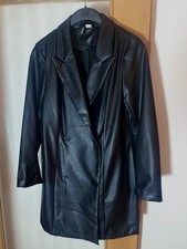 Divided kunstleder blazer - kunstleder,