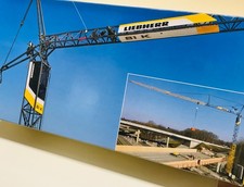 Liebherr Baukran 81K in Sonderfarbe Grün, in OVP, Conrad im Maßstab 1:50, NEU