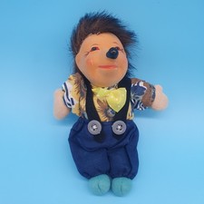 Mecki Igel Figur Puppe Keramikkopf  Vintage 14 cm