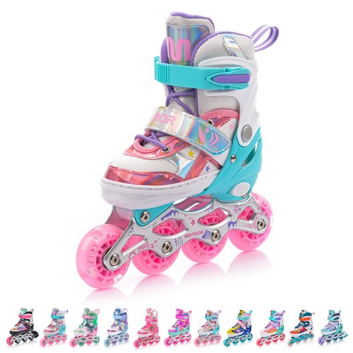 Led 4in1 inline skates kinder - led,