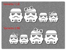 Star Wars Trooper Family Boy Girl startrooper Sticker, Auto 38 Farben SW009