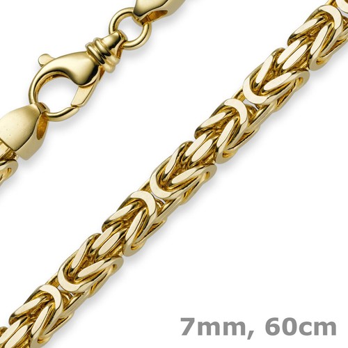 7mm königskette aus 750 gold - 750,