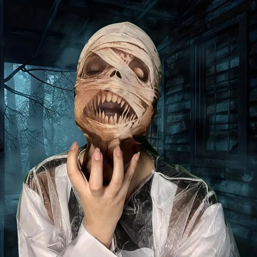 Gesichtsmaske mumie halloween - mumie,