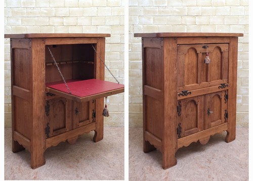 Antik barschrank eiche - antik!, massiv