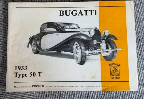 Pocher bugatti 1933 typ - 1933, t