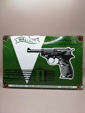 Emailleschild WALTHER P38 Ulm