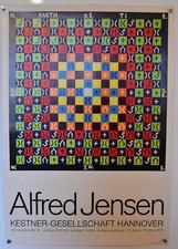 Original Deutsches Vintage Plakat - Alfred Jensen - Kestner Gesellschaft Hannover 1973