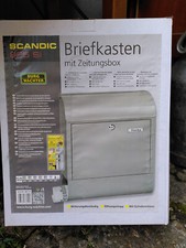 Briefkasten mit Zeitungsbox - BURG-WÄCHTER - Scandic 825 si - grau