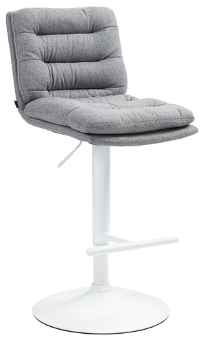 Barhocker damar stoff weiß - barhocker,