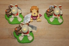 Nici Restposten Neuware 4 Figuren Löwe und Hasen - Handmade