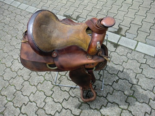 Westernsattel black clouer mit - black,