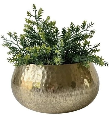Dekoschale aluminium gold - aluminium,