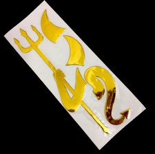 3D Autoaufkleber " Gold