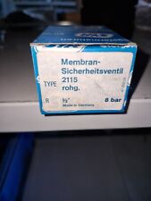 SYR Membran - Sicherheitsventil Typ 2115 rohg. 1/2'' 8.0 bar  OVP