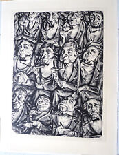 ANDREAS PAUL WEBER - "DIE BRILLENKNUPPERER" - LITHOGRAFIE 1964 - SEHR SELTEN