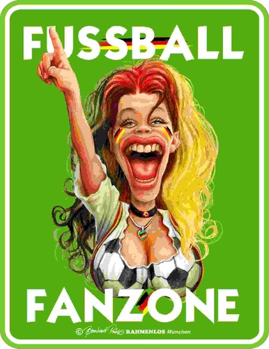 Blechschild schild fussball - blechschild,